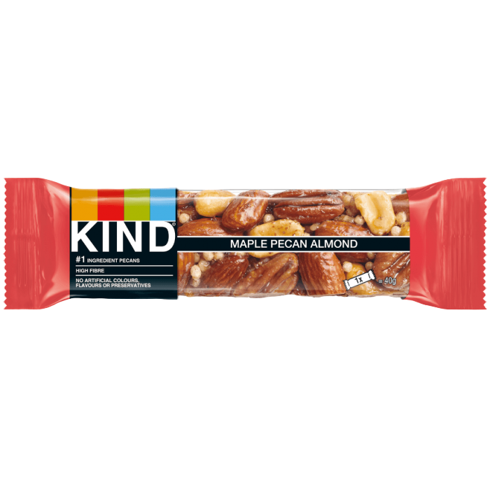 Kind maple pecan almond bar