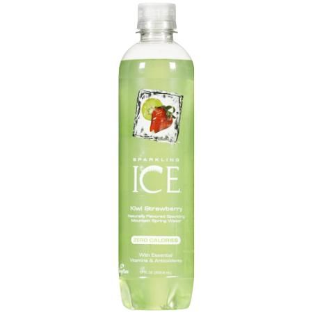 Sparkling ice kiwi and strawberry sparkling water