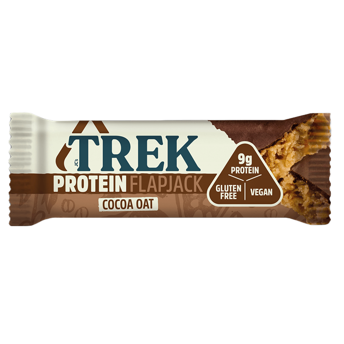 Trek cocoa oat protein bar