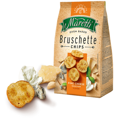 Bruschette chips fine cheese